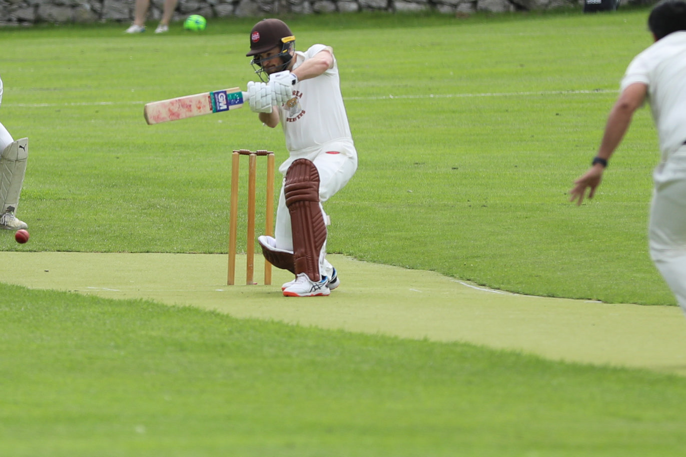 Jarrod Lovell blazes one through the covers